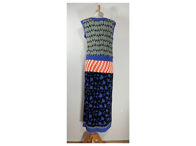 Henrik Vibskov Kaolin Strickkleid Maxi Blau - Ansicht 4