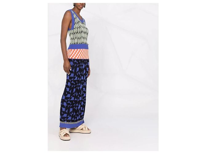 Henrik Vibskov Kaolin Strickkleid Maxi Blau - Ansicht 7