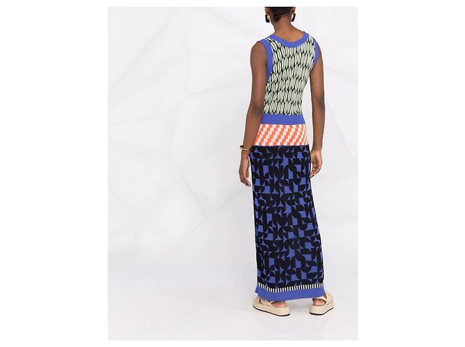 Henrik Vibskov Kaolin Strickkleid Maxi Blau - Ansicht 8