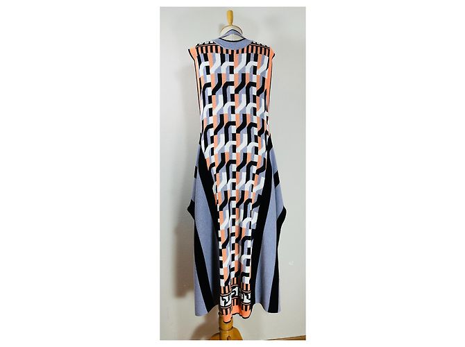 Abito maxi Henrik Vibskov in cotone multicolore - vista 5