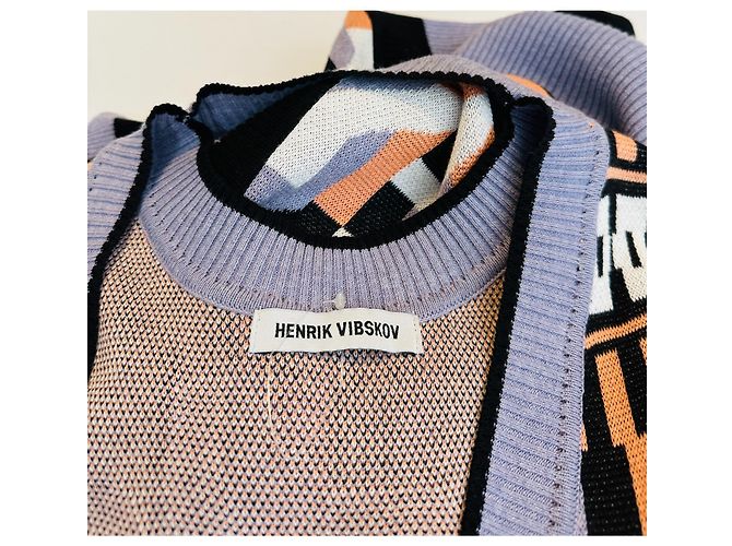 Abito maxi Henrik Vibskov in cotone multicolore - vista 9