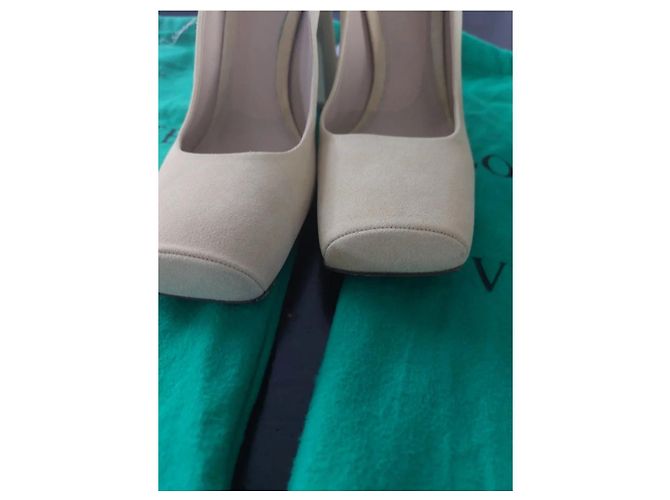 Bottega Veneta High Heels Hellgrün Hirschleder - Ansicht 6