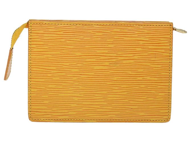LOUIS VUITTON Epi Poche Toilette 15 Custodia gialla LV Auth sp4519 Giallo - vista 2