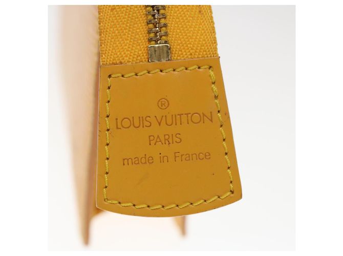 LOUIS VUITTON Epi Poche Toilette 15 Custodia gialla LV Auth sp4519 Giallo - vista 9