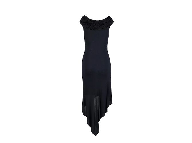 Vestido asimétrico barato y elegante de Moschino Negro - vista 2