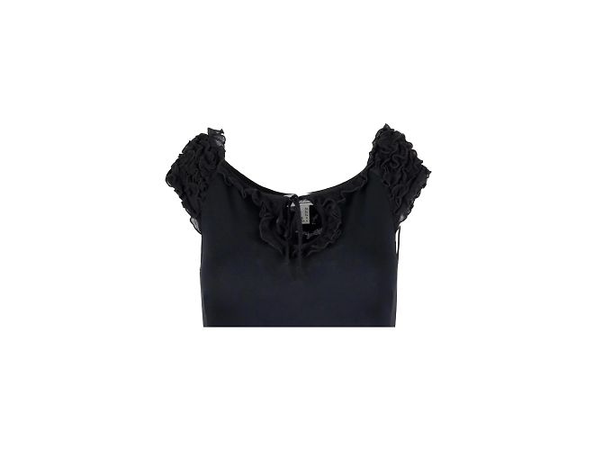 Vestido asimétrico barato y elegante de Moschino Negro - vista 3