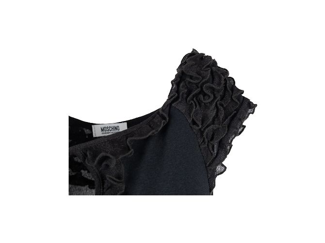 Vestido asimétrico barato y elegante de Moschino Negro - vista 5