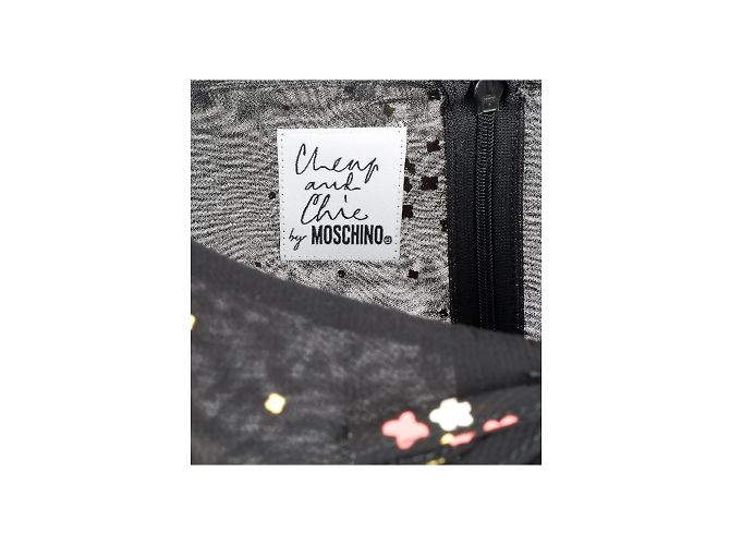 Vestido largo estampado barato y elegante de Moschino Negro - vista 5
