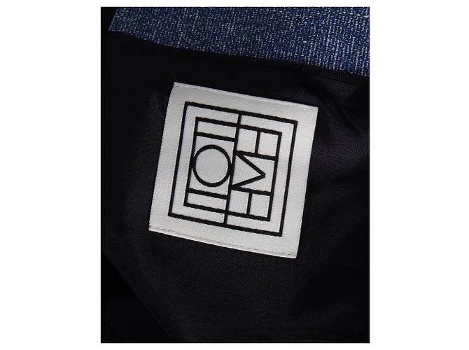 Totême Loreo Übergroßer, gefütterter Melange-Blazer aus blauer Baumwolle - vista 4