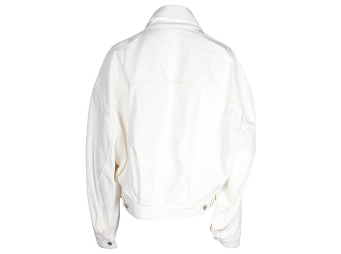 Acne Studios Chaqueta vaquera de algodón blanco - vista 3