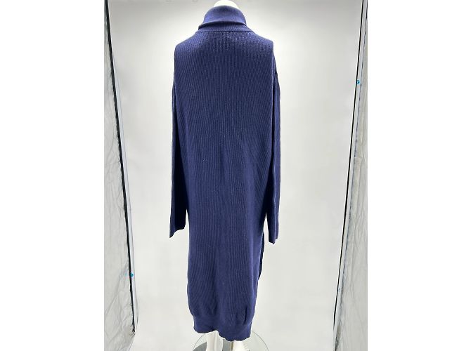 Nanushka Kleid T.International S Wolle Blau - Ansicht 2