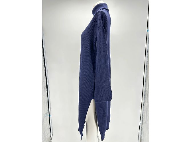 Nanushka Kleid T.International S Wolle Blau - Ansicht 4
