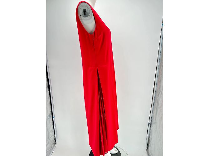 Ermanno Scervino Kleid T.IT 44 Polyester Rot - Ansicht 3