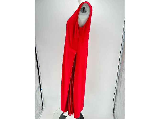 Ermanno Scervino Kleid T.IT 44 Polyester Rot - Ansicht 4
