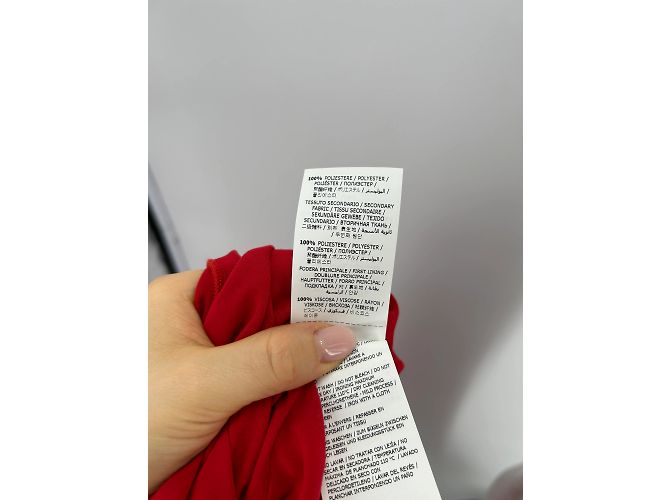 Ermanno Scervino Kleid T.IT 44 Polyester Rot - Ansicht 7