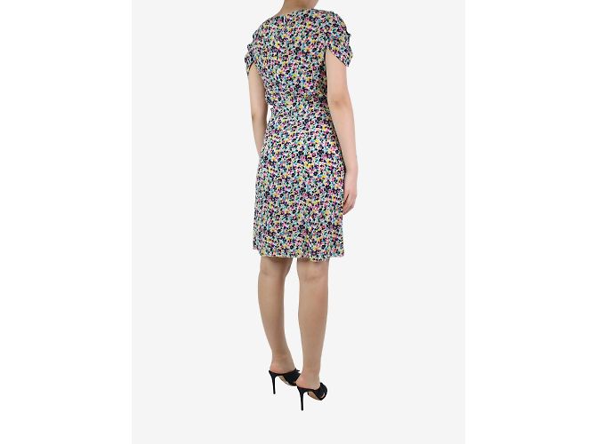 Nina Ricci Mehrfarbiges Kleid mit Blumenmuster – Größe UK 10 - Ansicht 2