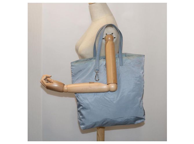 PRADA Borsa Tote Nylon Azzurro Auth ac2744 Blu chiaro - vista 21