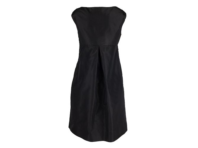 Vestido Moschino de seda con lazo Negro - vista 2
