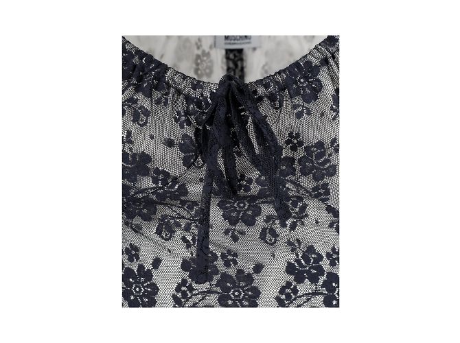 Moschino Günstiges und schickes Vintage-Spitzenkleid Schwarz - Ansicht 3