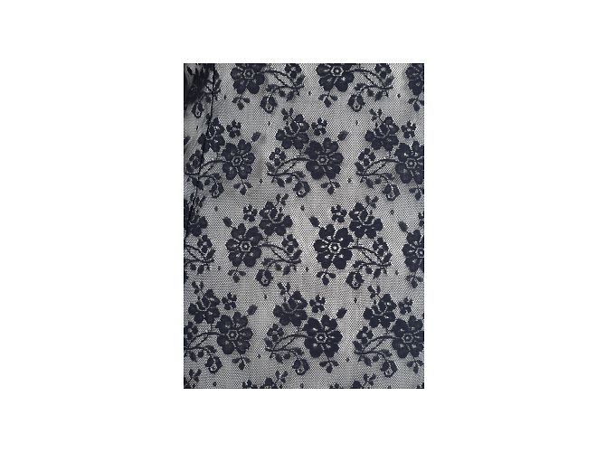 Moschino Günstiges und schickes Vintage-Spitzenkleid Schwarz - Ansicht 4