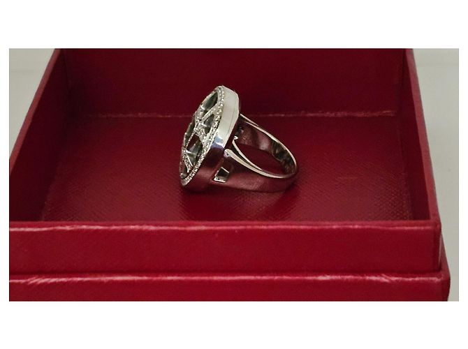 Anello Cartier Pasha in oro bianco e pietre preziose multicolore - vista 5