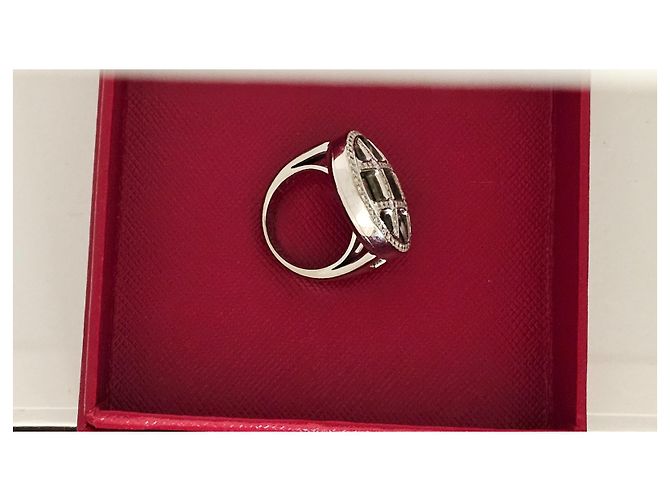 Anello Cartier Pasha in oro bianco e pietre preziose multicolore - vista 6