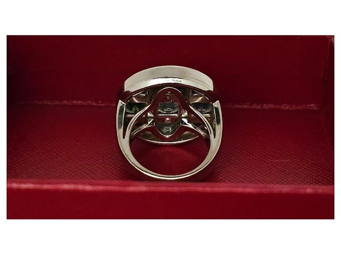 Anello Cartier Pasha in oro bianco e pietre preziose multicolore - vista 9