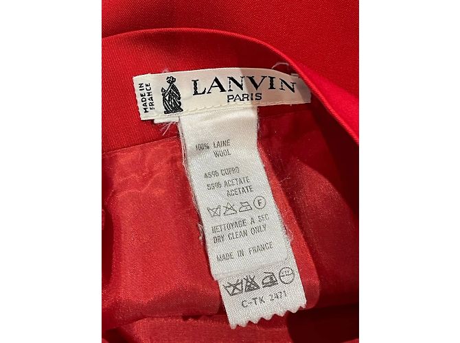 Faldas LANVIN T.Internacional M Lana Roja - vista 4