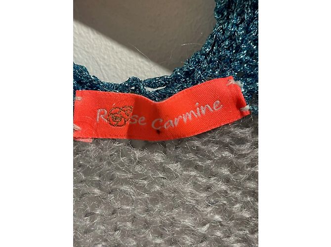 Autre Marque ROSE CARMINE Strickwaren T. International Einheitsgröße Wolle Blau - Ansicht 4