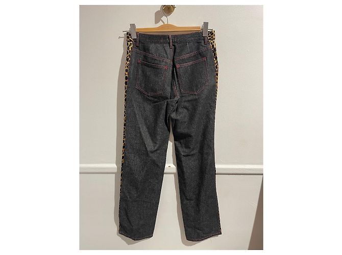 DOLCE & GABBANA Pantalones T.IT 42 Seda Beige - vista 3