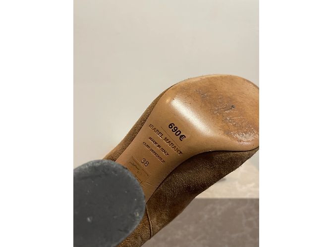 ISABEL MARANT Stivaletti T.EU 38 Camoscio Cammello - vista 7