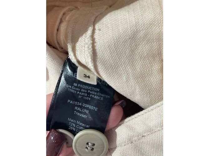 ISABEL MARANT ETOILE Pantalones T.International XS Algodón - vista 7