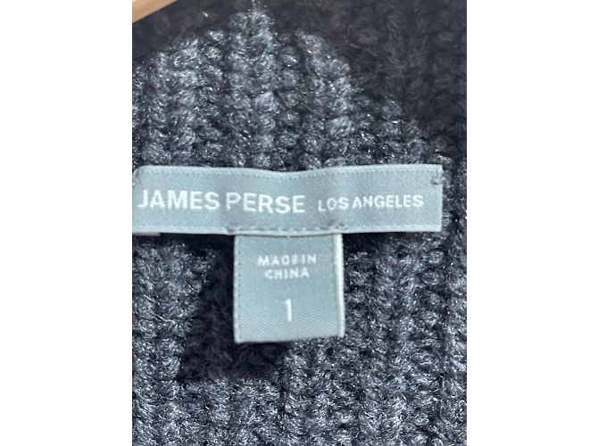 Autre Marque JAMES PERSE Strickwaren T.International S Wolle Grau - Ansicht 6