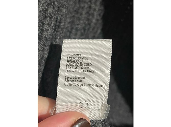 Autre Marque JAMES PERSE Strickwaren T.International S Wolle Grau - Ansicht 8