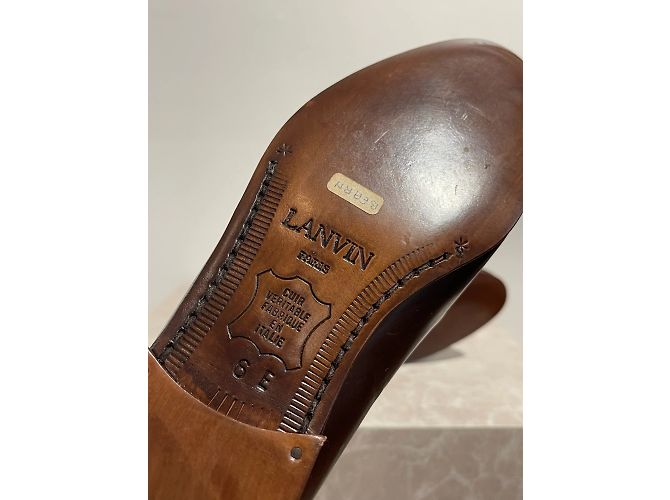 LANVIN Ciabatte e zoccoli T.Unione Europea 37 Leather - vista 6