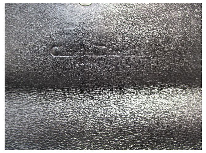 Christian Dior Compagno in pelle nera. Nero - vista 3