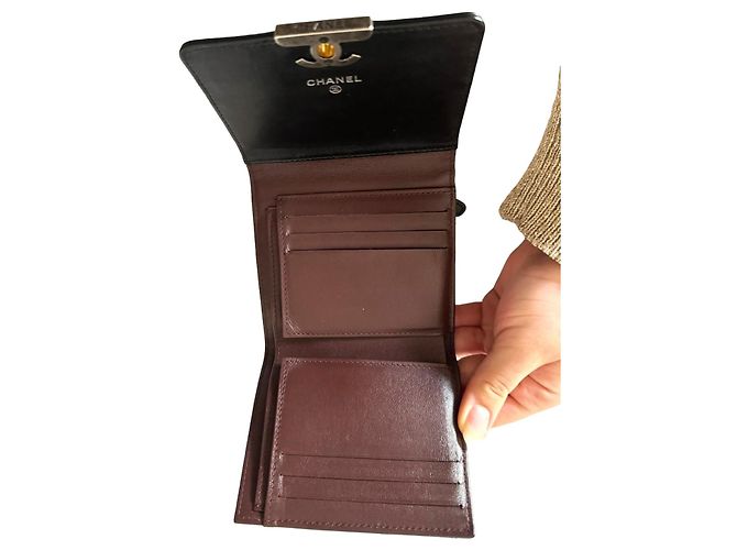 Cartera Chanel Timeless Negro Marrón oscuro - vista 5