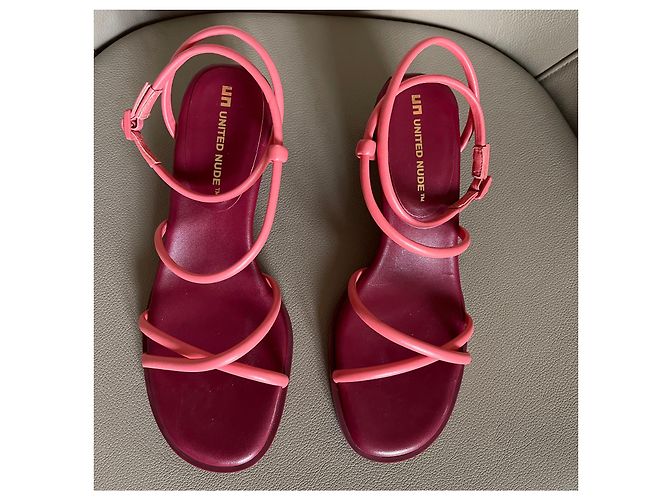 United Nude Sandali Tara Ka Mid T. 38 - Bordeaux e rosa - Nuovo - Modello SS 2024 - vista 3