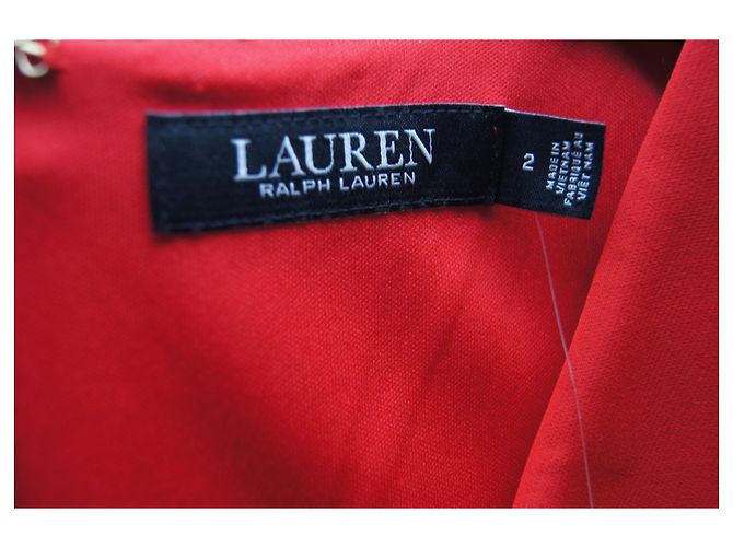 Ralph Lauren Kleid in Rot aus Polyester - Ansicht 4