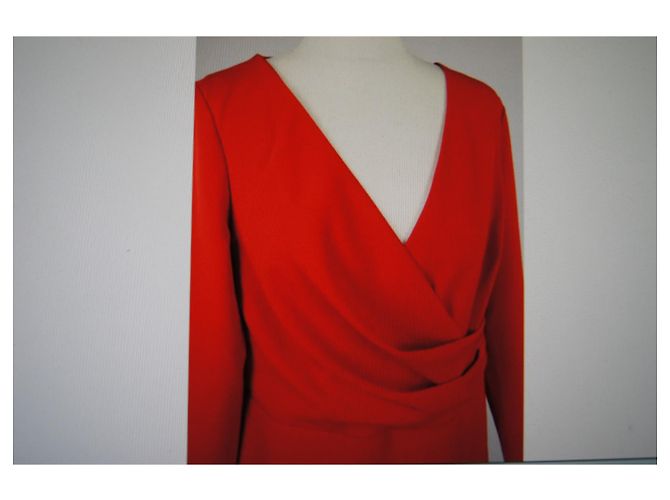 Ralph Lauren Kleid in Rot aus Polyester - Ansicht 6