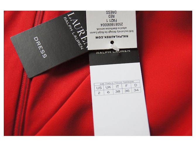 Ralph Lauren Kleid in Rot aus Polyester - Ansicht 5