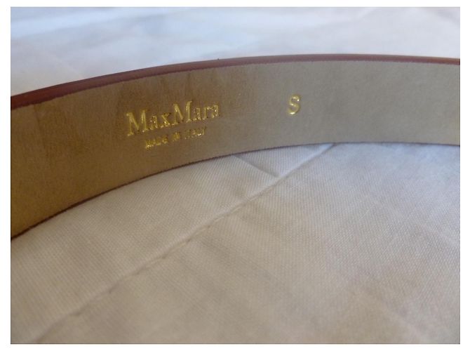 Cintura MAX MARA in vera pelle. Bordò - vista 7