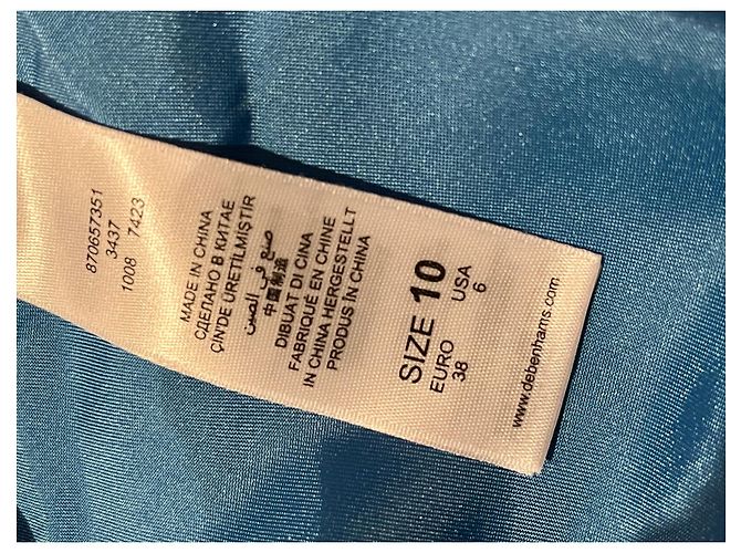 Jenny Packham Hellblaues einschultriges Abendkleid Türkis - Ansicht 6