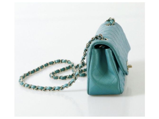 Chanel Mini Timeless Tasche Türkis - Ansicht 2
