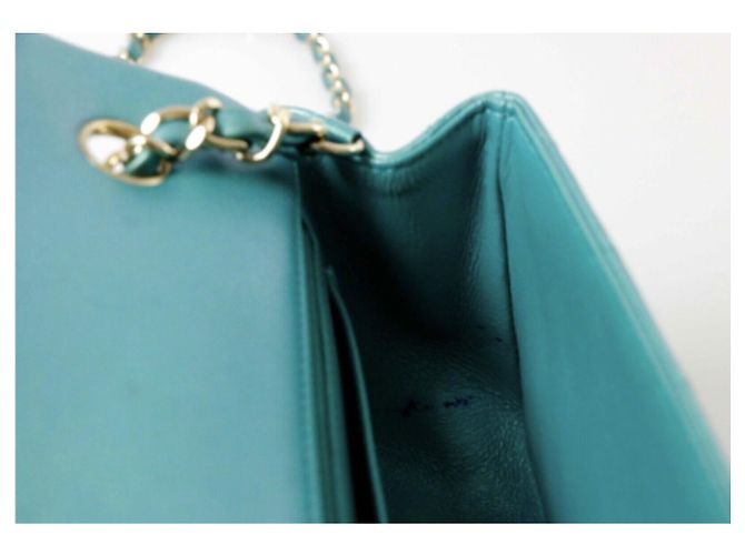Chanel Mini Timeless Tasche Türkis - Ansicht 3