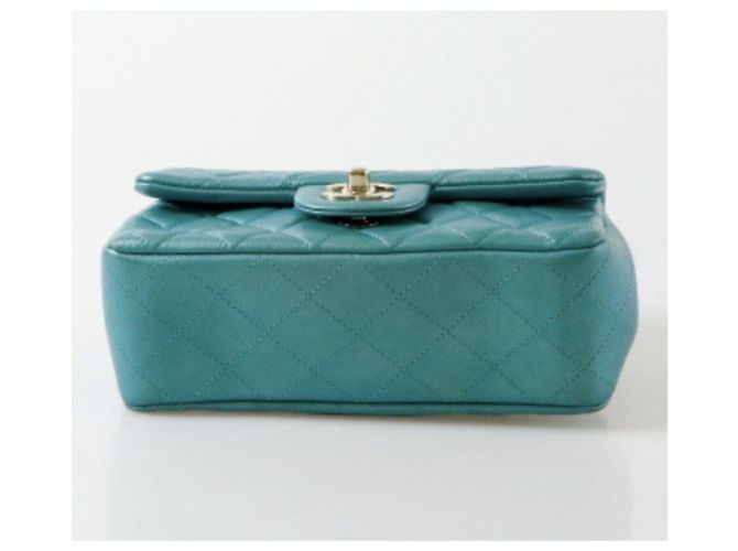 Chanel Mini Timeless Tasche Türkis - Ansicht 9