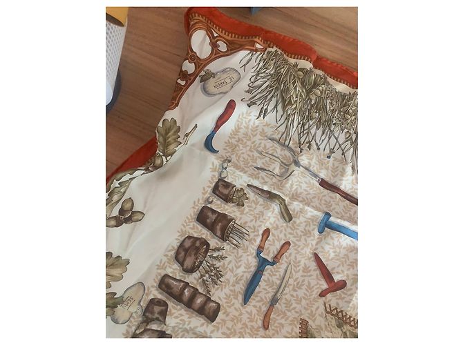 Longchamp Attrezzi del coltivatore del giardino di campagna Beige Arancione Marrone chiaro - vista 7