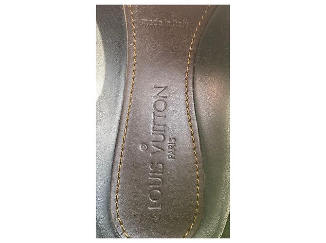 Sneakers Louis Vuitton in pelle marrone e nera da uomo Nero - vista 5