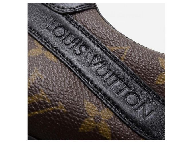 Sneakers Louis Vuitton in pelle marrone e nera da uomo Nero - vista 7