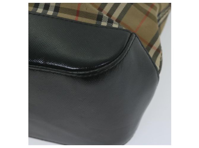 Autre Marque Burberrys Nova Check Borsa a mano Tela Beige Auth ep3023 - vista 15